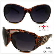 Plastic Sunglasses for Ladies with Rhinestone and Metal Decoration (WSP508368)